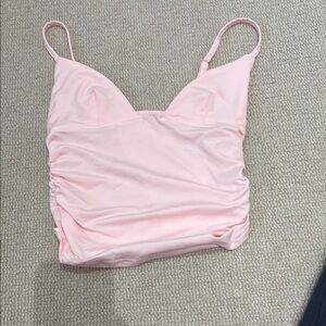 NWOT Pink Chemise with Ruched Sides